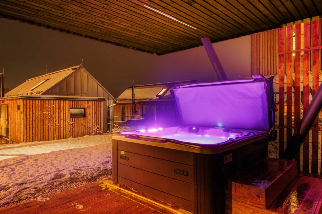 Chalet Wellness s pripravenou vírivkou